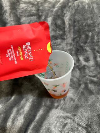 클린24시간 레드박스 1BOX(5포) + 전용보틀(500ml) — 5점을 준 리뷰어가 2024년 1월 올린 사용 사진
