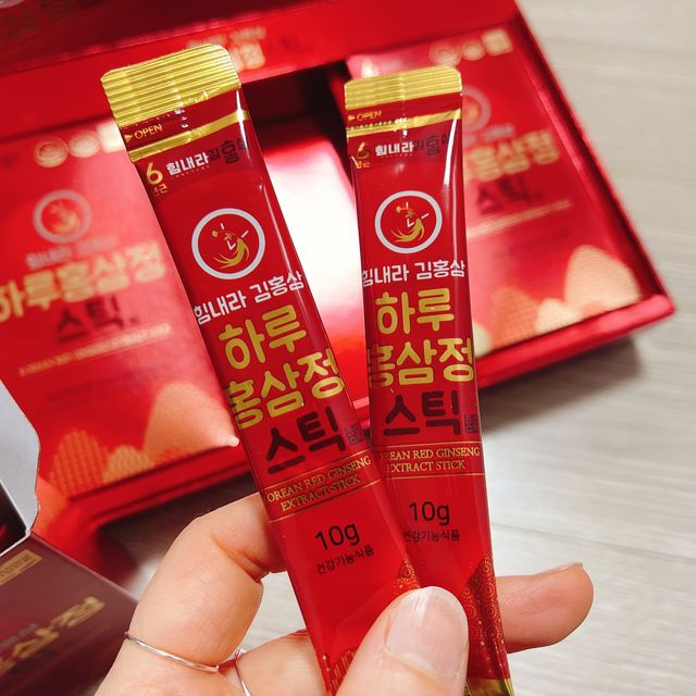 힘내라김홍삼 하루홍삼정스틱 10g x 30포 리뷰 사진