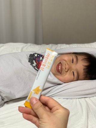 [이뮤니티플러스]우리아이 면역오키, 건강오키 _ 키즈오키 어린이홍삼 10포 1box — 4점을 준 리뷰어가 2022년 3월 올린 사용 사진