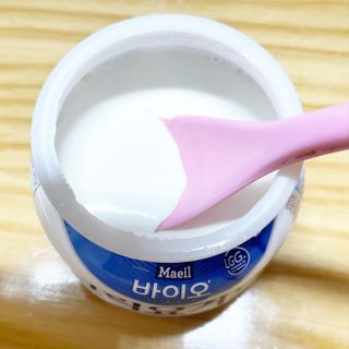매일바이오 그릭요거트 오리지널 플레인 4개, 로스터리 커피믹스 4개 — 5점을 준 리뷰어가 2021년 12월 올린 사용 사진