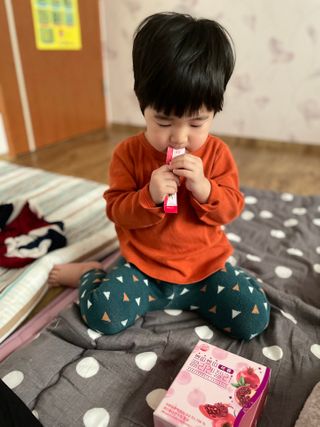 헬스업_쁘띠쁘띠석류콜라겐젤리_20g x 14포 — 5점을 준 리뷰어가 2021년 2월 올린 사용 사진