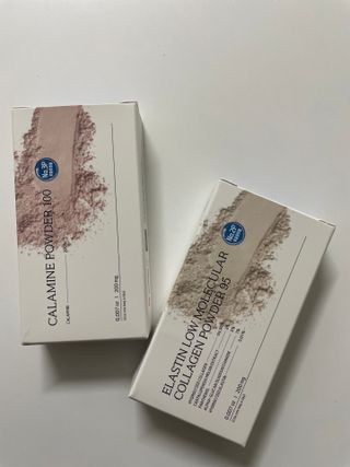[유니자르] 엘라스틴 저분자 콜라겐95 + 칼라민 100 — 3.5점을 준 리뷰어가 2021년 11월 올린 사용 사진