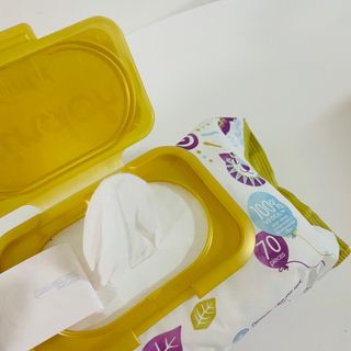 킨도 아기 물티슈 골드 일반형 — 5점을 준 리뷰어가 2021년 8월 올린 사용 사진