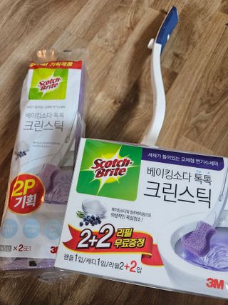 3M 스카치브라이트 크린스틱 베이킹소다 핸들 + 리필 9입 + 캐디증정 — 5점을 준 리뷰어가 2023년 9월 올린 사용 사진