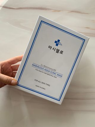 닥터마시멜로 닥터마스멜로 마블러스 아쿠아 클리닉 마스크 — 5점을 준 리뷰어가 2021년 3월 올린 사용 사진