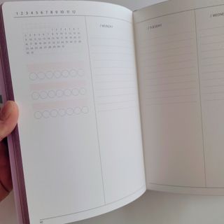 리훈 2022년 이야기 다이어리 그란데 1년형 — 5점을 준 리뷰어가 2021년 10월 올린 사용 사진
