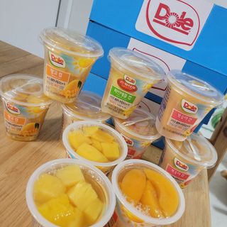 돌 MF[Dole] 파인애플컵/망고컵/복숭아컵 198g 6입X1박스 (맛 1가지 랜덤 발송) — 5점을 준 리뷰어가 2023년 6월 올린 사용 사진