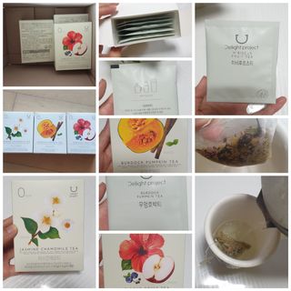 딜라이트 프로젝트 블렌딩티 우엉호박티, 히비후르츠티, 쟈스민캐모티 — 5점을 준 리뷰어가 2021년 7월 올린 사용 사진
