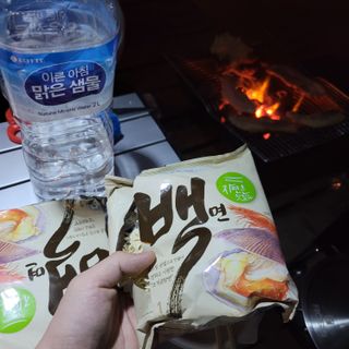 [풀무원] 자연은맛있다 정면, 백면, 홍면  세트 — 5점을 준 리뷰어가 2021년 4월 올린 사용 사진
