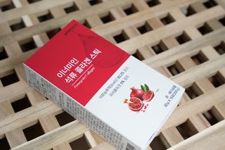 이너미인 석류 콜라겐 스틱 — 3.5점을 준 리뷰어가 2021년 1월 올린 사용 사진