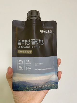 일일하우 슬리밍 플랜B 고소한 귀리맛, 진한 카카오맛 (체중조절식) — 5점을 준 리뷰어가 2023년 7월 올린 사용 사진
