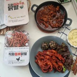 [닭집아들] 직화마라국물닭발 & 직화통뼈닭발 — 5점을 준 리뷰어가 2024년 3월 올린 사용 사진