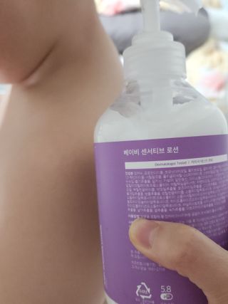 빅그린 베이비라인 3종세트 - 샴푸앤바디워시500ml,올인원로션500ml,바디크림170ml — 5점을 준 리뷰어가 2022년 11월 올린 사용 사진