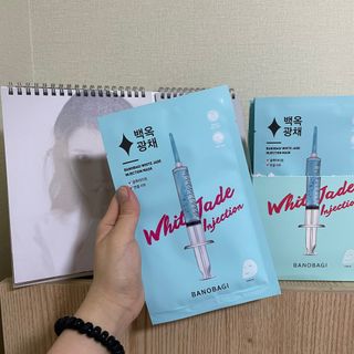 바노바기 코스메틱 바노바기 인젝션 마스크 (10매입) — 5점을 준 리뷰어가 2023년 6월 올린 사용 사진