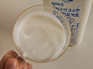 *구매평_[덴마크] 진하고 더 고소한 무가당 플레인 요거트 1.8L — 4.5점을 준 리뷰어가 2025년 10월 올린 사용 사진