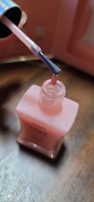 젤리핏 피치리페어 10ml 피치 컬러영양제 효과있는 손톱강화제 — 3.5점을 준 리뷰어가 2022년 7월 올린 사용 사진