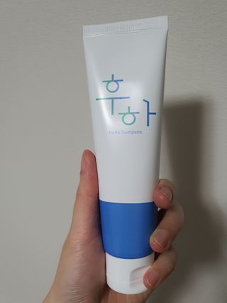 [심폐소생소] 무불소 임산부 천연 치약 — 4점을 준 리뷰어가 2021년 10월 올린 사용 사진