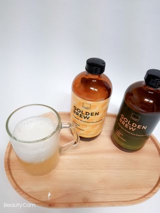 골든브루 콤부차 골든브루 유기농 그린티 콤부차 2종 2병 — 3.5점을 준 리뷰어가 2021년 12월 올린 사용 사진