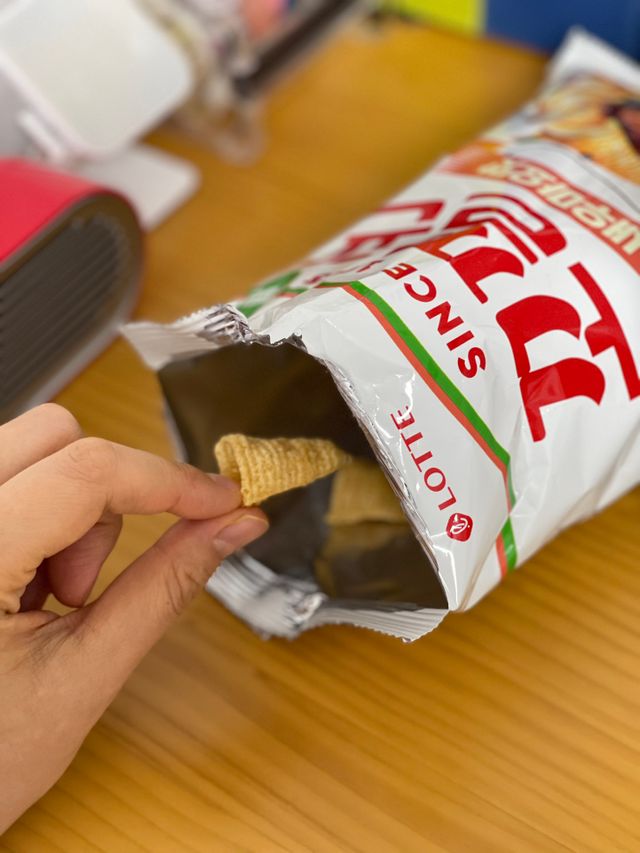 꼬깔콘 새우마요맛 리뷰 사진