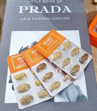 프리마인 먹는건 초간편, 영양소와 흡수율까지 챙겨야 백점.예뻐지는 완벽레시피 비타앤오 30정/CH.V콜라겐필름 30매 — 5점을 준 리뷰어가 2021년 8월 올린 사용 사진