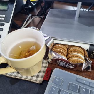 롯데제과 롯샌 카페크런치 — 5점을 준 리뷰어가 2021년 10월 올린 사용 사진