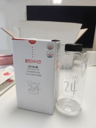 클린24시간 1BOX(5포) + 전용보틀(500ml) — 5점을 준 리뷰어가 2023년 7월 올린 사용 사진