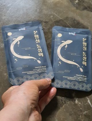 [비린내 완벽제거] 본황칠 통장어 국내산 장어즙 아르기닌 2800mg 장어즙효능 기력보강 — 5점을 준 리뷰어가 2022년 8월 올린 사용 사진
