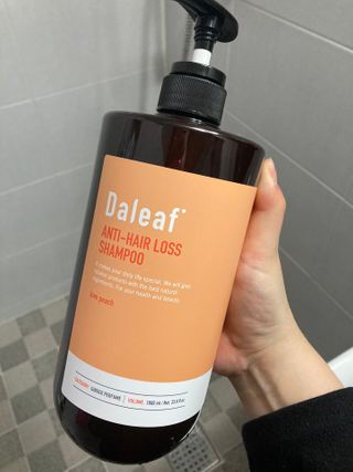 달리프 진저 베러 퍼퓸 탈모 완화 샴푸 1000ml 향 3종 — 5점을 준 리뷰어가 2021년 2월 올린 사용 사진