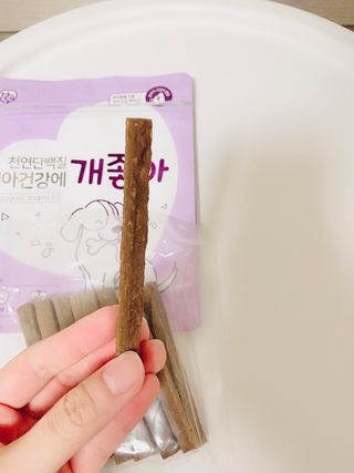 My Pet Care 천연단백질 치아건강에 개좋아 — 5점을 준 리뷰어가 2021년 2월 올린 사용 사진