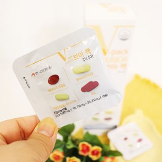 [안국약품] 브이팩 올인원 멀티바타민 주니어용 — 5점을 준 리뷰어가 2021년 3월 올린 사용 사진