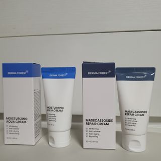 더마포레스트 마데카소사이드 리페어 크림,  모이스처라이징 아쿠아크림 — 5점을 준 리뷰어가 2021년 8월 올린 사용 사진