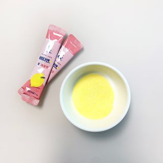 비타앤C 레몬맛, 망고맛 — 5점을 준 리뷰어가 2021년 4월 올린 사용 사진