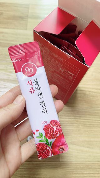 함초록 Rg+ 석류콜라겐젤리 — 5점을 준 리뷰어가 2021년 4월 올린 사용 사진
