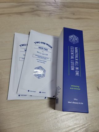 맨즈랄라 올인원 에센셜 로션 1개 — 5점을 준 리뷰어가 2021년 6월 올린 사용 사진