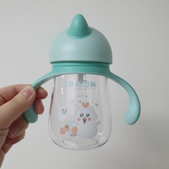 유비맘 트라이탄 코니빨대컵_컬러 랜덤 발송 리뷰 사진