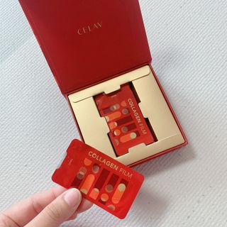 프리마인 귀족의 콜라겐, 92배 흡수율. 럭셔리 프리미엄 셀라브 콜라겐필름 30매 — 4점을 준 리뷰어가 2021년 10월 올린 사용 사진