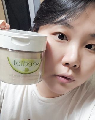 씨드렛 큐컴버 수딩 토너 패드 — 5점을 준 리뷰어가 2023년 1월 올린 사용 사진