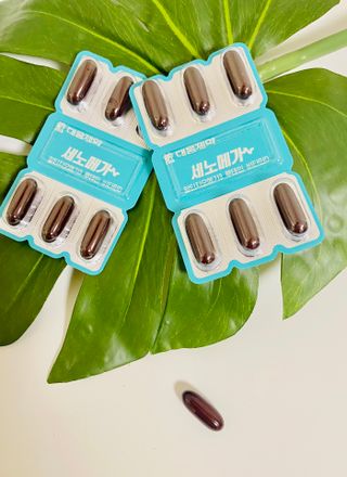 [대웅제약] 혈행, 눈,뼈건강, 알티지오메가3 세노메가 루테인 — 4점을 준 리뷰어가 2021년 8월 올린 사용 사진