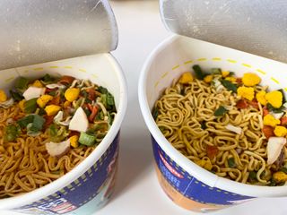 NISSIN 닛신 컵누들  4종 - 씨푸드오리지날, 씨푸드 스파이시, 씨푸드 커리, 씨푸드 XO소스 — 5점을 준 리뷰어가 2022년 3월 올린 사용 사진