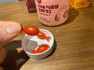 앙팡 츄어블 식물성 오메가3 1000mg x 80캡슐 — 5점을 준 리뷰어가 2022년 11월 올린 사용 사진