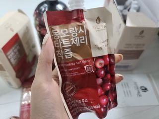 자연에온 몽모랑시 타트체리 3종 세트 구성 - 저분자콜라겐젤리, NFC 착즙주스 — 5점을 준 리뷰어가 2021년 7월 올린 사용 사진