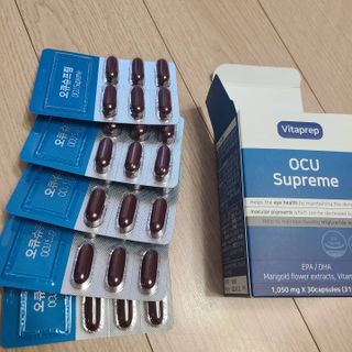 뉴트리션팩토리 비타프렙 오큐슈프림 루테인 오메가3 1050mg — 5점을 준 리뷰어가 2021년 6월 올린 사용 사진