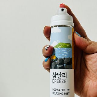 제주인디 삼달리 브리즈 바디&필로우 릴렉싱 미스트 제주 하귤 — 5점을 준 리뷰어가 2023년 2월 올린 사용 사진