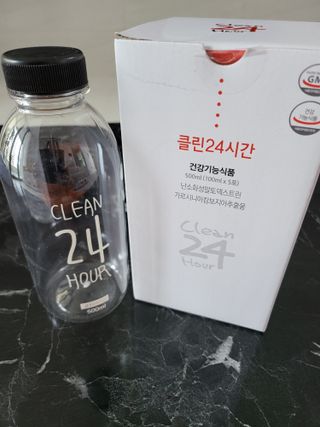 클린24시간 1BOX(5포) + 전용보틀(500ml) — 5점을 준 리뷰어가 2022년 8월 올린 사용 사진
