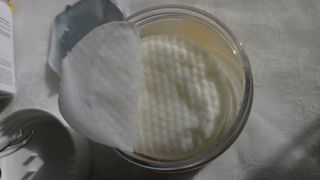 랑벨 비타 에너지 잡티 앰플 패드 65매 (투명하고 밝은 얼굴 광채패드) — 5점을 준 리뷰어가 2022년 4월 올린 사용 사진