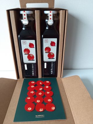 [바이윙클] 페르시아 유기농 석류 착즙주스 750ml 2병 + 선물박스 세트 — 5점을 준 리뷰어가 2022년 2월 올린 사용 사진
