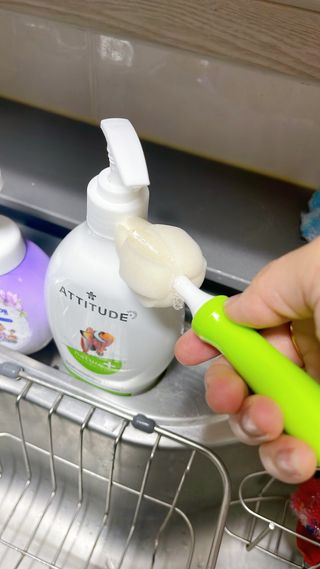 에티튜드 천연 주방세제 그린애플앤바질 향 700ml 1종 주방세제 EWG올그린 순한 비건 세제 — 5점을 준 리뷰어가 2022년 10월 올린 사용 사진