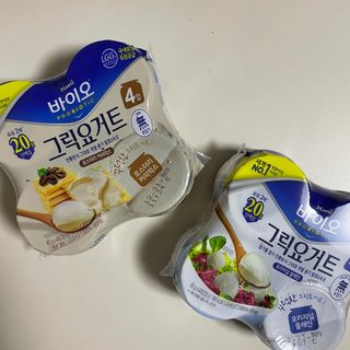 매일바이오 그릭요거트 오리지널 플레인 4개, 로스터리 커피믹스 4개 — 5점을 준 리뷰어가 2021년 12월 올린 사용 사진