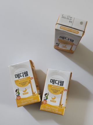 메디웰 페디아드링크 미니 바나나맛 — 3.5점을 준 리뷰어가 2022년 8월 올린 사용 사진
