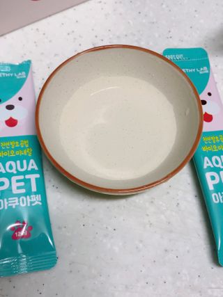 펫시랩 반려견용 액상 프리바이오틱스 아쿠아펫 — 5점을 준 리뷰어가 2021년 1월 올린 사용 사진